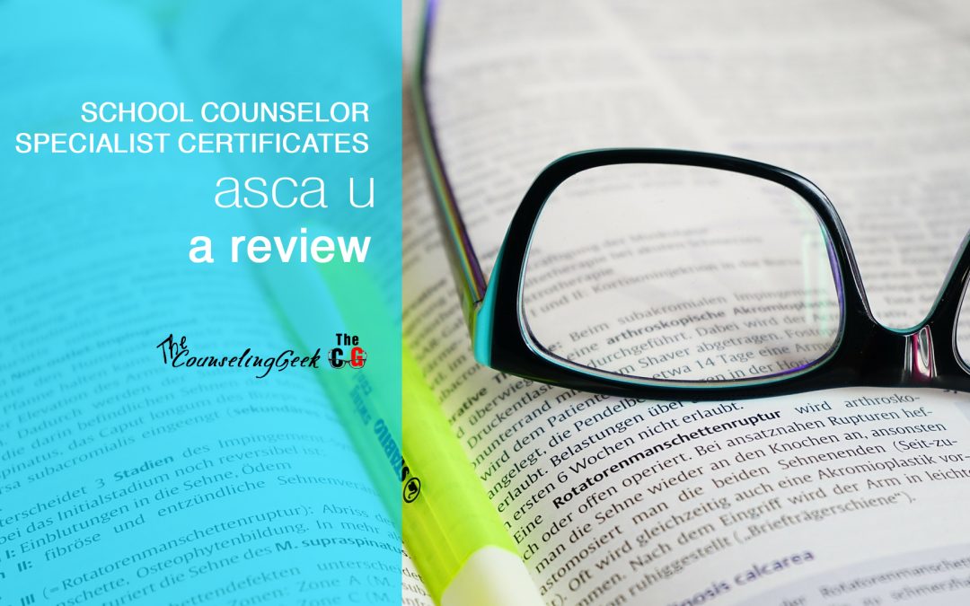 ASCA Specialist Certificate Programs: A Review